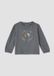 s.Oliver T-shirt met lange mouwen voor kinderen, donkergrijs, maat 74