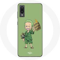 Maniacase Etui voor Samsung Galaxy A02 One Piece Manga Roronoa Zoro