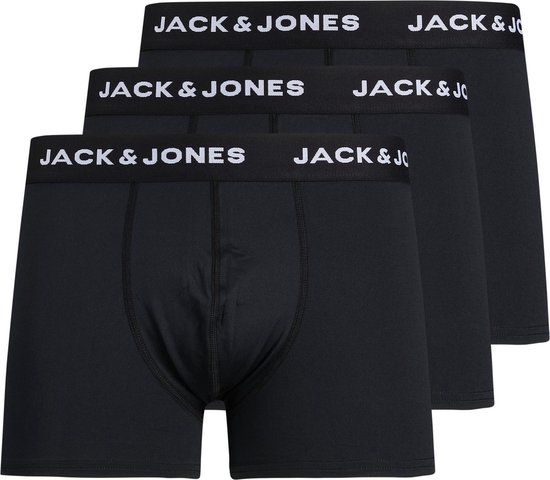Jack & Jones Microfiber Boxershorts 3-Pack - Zwart - Maat L
