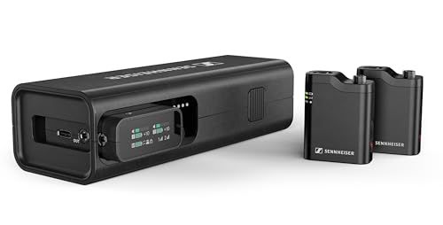Sennheiser Profiel Wireless 2,4 GHz twee-kanaals draadloos systeem met microfoon en handmicrofoon
