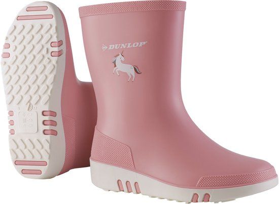 Dunlop Laarzen MH0KW01 Mini Roze/Wit