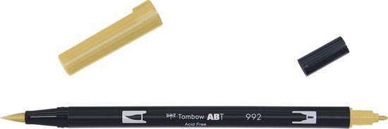 Tombow ABT Dual Brush Pen - Sand - Fine Tip - Single