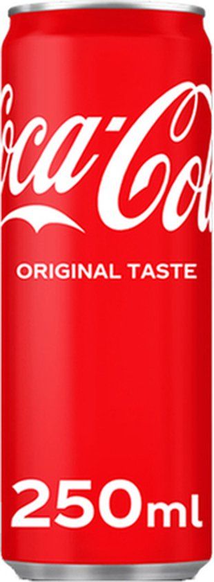 Coca-Cola Cola regular 25 cl - Tray 24 blikken