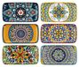 Saladetafel Style Bohème Service de table pour 6 personnes Porcelaine Coloré 20 cm