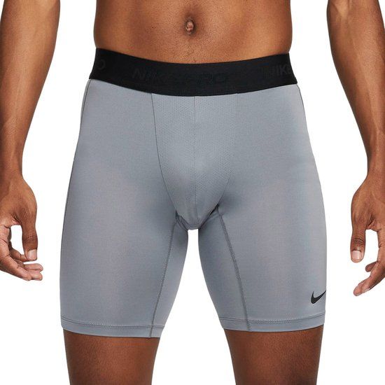 Nike Pro Dri-FIT Sportbroek Heren - Grijs/Zwart - Maat S