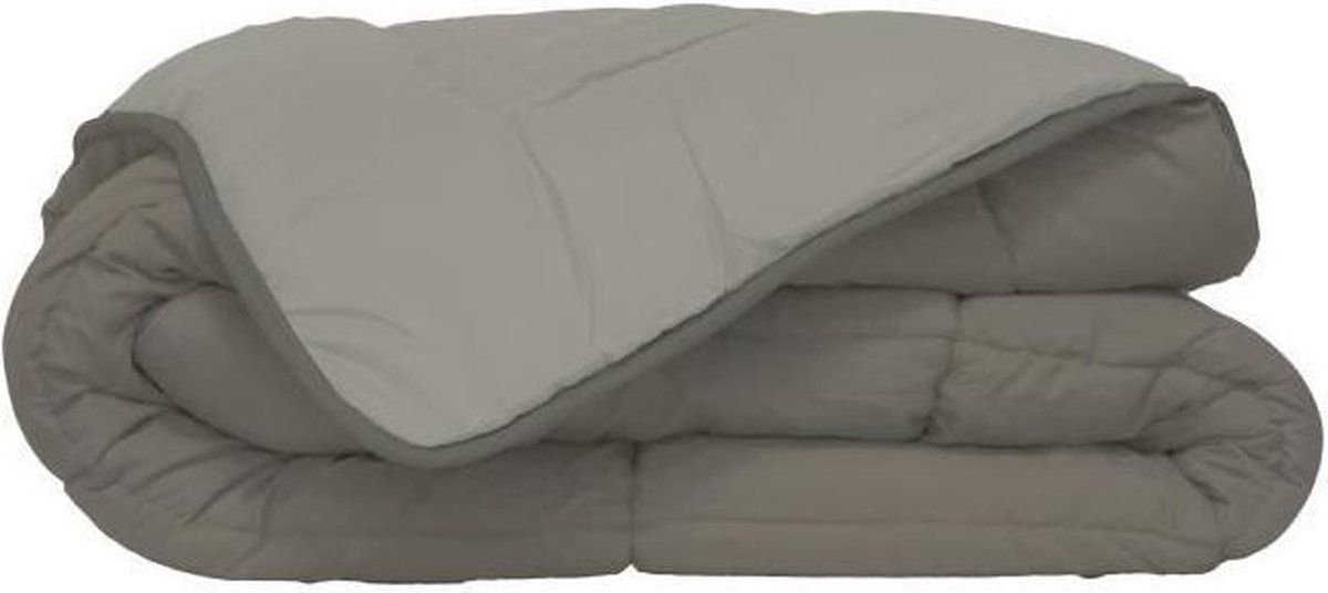 Poyet Motte CALGARY Dekbedovertrek Polyester Taupe/Linnen