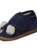 NATURINO pantoufles 'BIDAIM' bleu foncé / blanc cassé