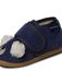 NATURINO pantoufles 'BIDAIM' bleu foncé / blanc cassé