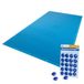 VOUNOT® Bâche de piscine rectangulaire en polyéthylène 160g/m² bâche imperméable résistante double couche avec œillets en aluminium couverture étanche 4x7m bleu foncé
