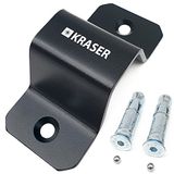 KRASER KR49B Anker Motorfiets Grondanker Muuranker, Beveiligen , Anti-diefstal voor Ketting, Anti-diefstal Anker, in Staal met Hoge Sterkte, Veiligheid Motorfiets, Fiets, Aanhangwagen,Zwart