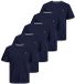 Jack & Jones T-shirt pour homme 5 pack Essentials