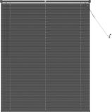 vidaXL Venetiaanse jaloezie zilvergrijs 150 x 110 cm 25 mm PVC