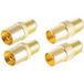 Shiverpeaks BS15-301414 Coax-F-adapterset Verguld