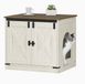 OEM Bol Kattenbak meubel 60x50x54 cm rustiek wit – kattenhuis met uitneembare scheidingswand
