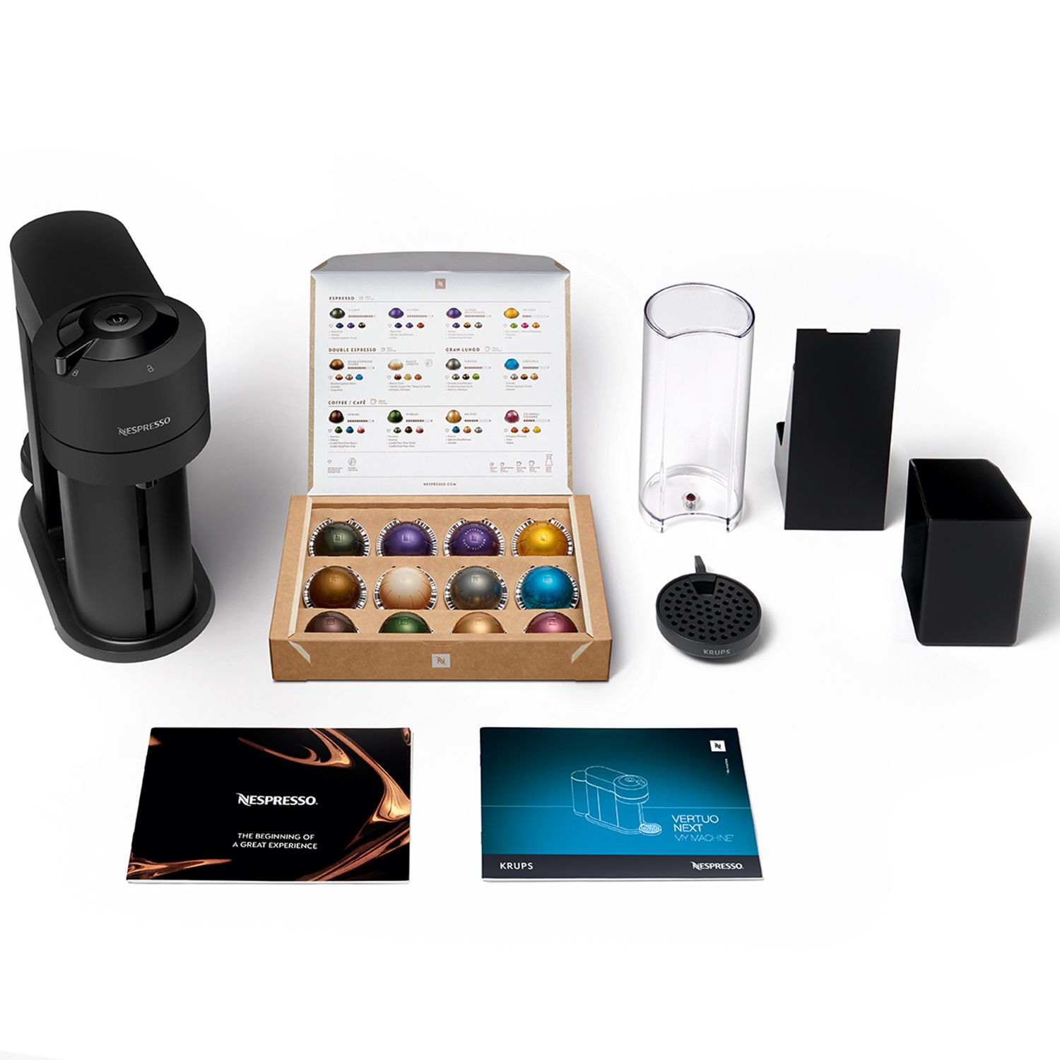 Krups Nespresso Vertuo Next XN910N - Capsule Coffee Machine - Black