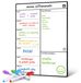 A3 Calendrier Magnétique pour Réfrigérateur - Pour la Planification des Repas et des Activités