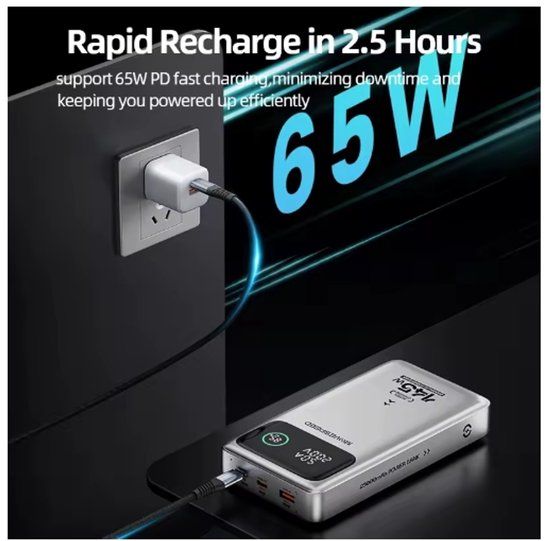 MOVESPEED PowerBank M25Pro 25000mAh 140W Type C PD Snel opladen PowerBank Externe draagbare oplader voor MacBook Lenovo Laptop