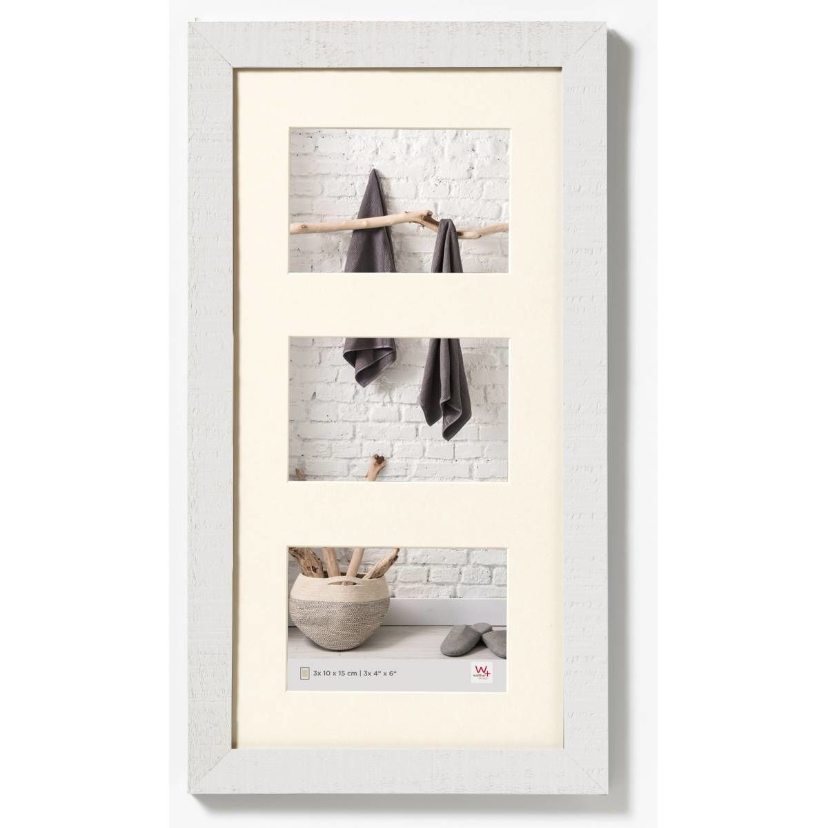 Walther Home Multi Picture Frame - White - 13 x 18 cm - Wood