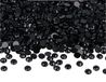 Decoratieve edelstenen van acryl, mat, zwart, 6 mm, ca. 5000 stuks.