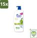 Head & Shoulders Anti-Roos Shampoo Apple Fresh Pompflacon 15x1000ml