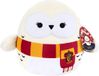 Squishmallows Harry Potter Hedwig met sjaal 25cm Pluche