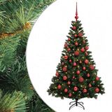 vidaXL Kunstkerstboom met Ballen 120 cm 150 LED's Warmwit