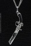 MOOYE ® - Collectie Zilveren Pistool antiek Frans ketting hanger