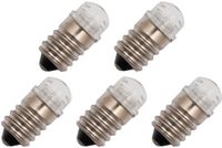 OE Lightning Lampe de signalisation E14 240V - 5 pièces - Lampe néon T16 Ø16mm - 30mm - 2500K - Dimmable - Vert