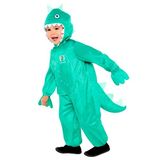 Amscan - Kinderkostuum Peppa Pig als dinosaurus, overall met capuchon, dier, serie, themafeest, carnaval