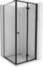 Mexen Mist-F cabine de douche pliable droite 90 x 90, cadre noir, noir