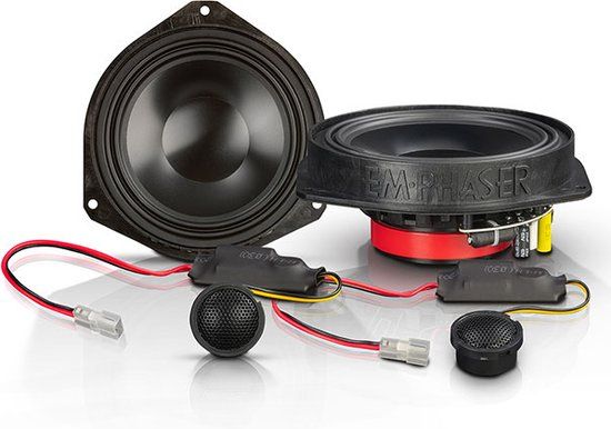 Emphaser EM-FTF2 - 16.5cm 2-Way Component Speaker Set - Custom Fit for Fiat Ducato, Peugeot Boxer, Citroen Jumper