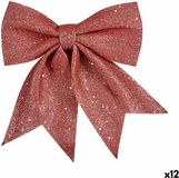 Krist+ Kerstversiering Lasso 20,5 x 3 x 25,5 cm Roze polyestyreen (12 Stuks)
