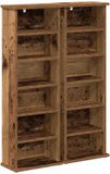 vidaXL CD Kast 2 stuks Oud Hout 60 x 17 x 92 cm