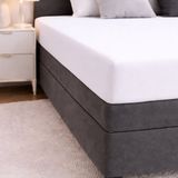 24-Bedding Hoeslaken Dubbel Jersey 100% katoen Wit 160x210 cm