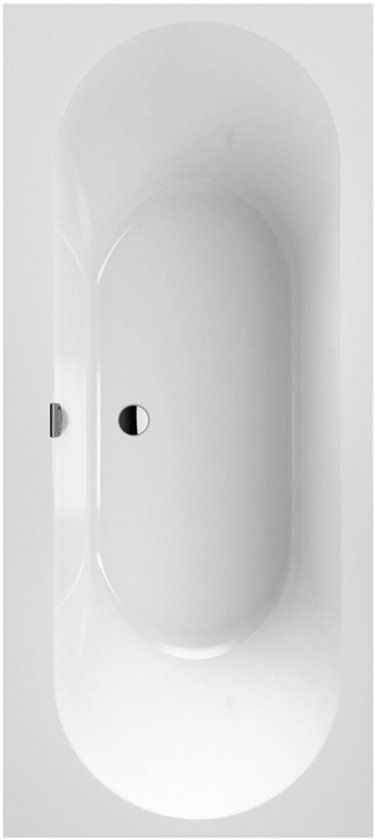 Villeroy & Boch Oberon 2.0 Duobad - 180x80cm - Stone White Mat - Incl. Poten & Afvoer