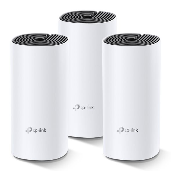 TP-Link Deco M4 (3-pack) Mesh Wi-Fi System - Dual-Band, Wi-Fi 5, White