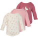 LUPILU® Lot de 3 bodys pour bébé (rose/rose pâle/beige, 2-6 mois)