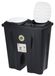 Mojawo Dubbele afvalbak, prullenbak, vuilnisbak, afvalscheider met deksel, 2x 25 liter