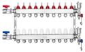 Distributeurs pour systèmes de chauffage, 10 connexions, PEX-acier inoxydable, adaptateur pour 12,7 mm