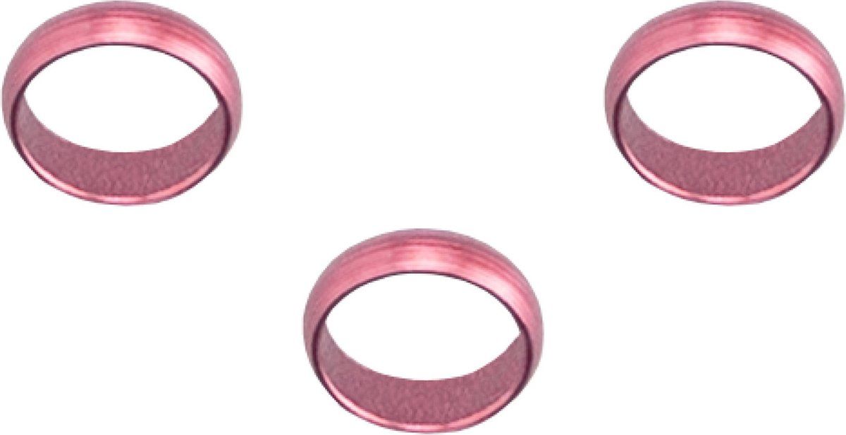 Koto Aluminium Flight Lock Rings Pink