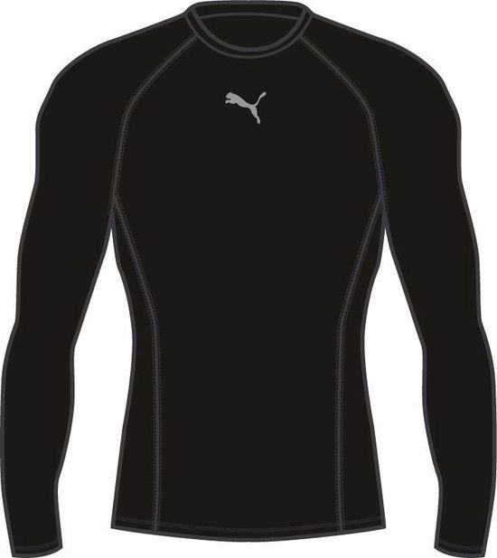 Puma LIGA Baselayer Tee LS Jr Unisex - Puma Black