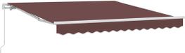 vidaXL Parasol Manuel Marron Polyester 3 x 2,5 m