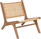 ATMOSPHERA CREATEUR D'INTERIEUR Fauteuil van teakhout en gevlochten rotan TIMOR