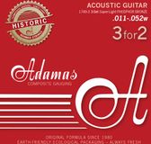 Thomastik Adamas Akoestische Gitaarsnaren Phosphor Bronze Historic Reissue 3-delige set Super-Light .011-.052
