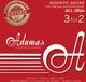 Thomastik Adamas Akoestische Gitaarsnaren Phosphor Bronze Historic Reissue 3-delige set Super-Light .011-.052