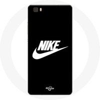 Nike Etui voor Huawei P8 Lite Logo witte achtergrond Zwart Maniacase
