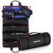 WORKPRO Oprolbare gereedschapstas, multifunctionele tas, oprolbaar, 57 x 36 cm, organizer voor gereedschapsrollen, 6 vakken, 720D Oxford-stof, voor elektriciens, timmerlieden, loodgieter
