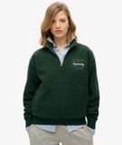 Superdry Sweat en Polaire à col Camionneur Country Club Vert Taille : 42