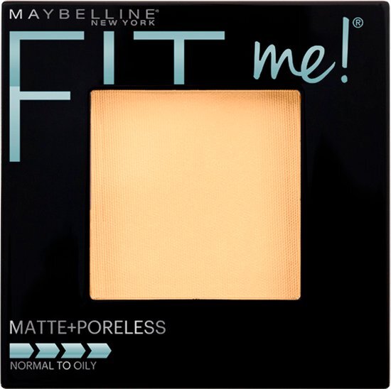 Maybelline Fit Me Matte + Poreless Powder - 105 Natural Ivory - Matterend Poeder welke Poriën Zichtbaar Verkleind - 9 gr.