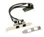 KALEA-INFORMATIQUE Mini PCI Express 2-poorts LAN GIGABIT ethernet-controllerkaart met twee Realtek RTL8111-chipsets
